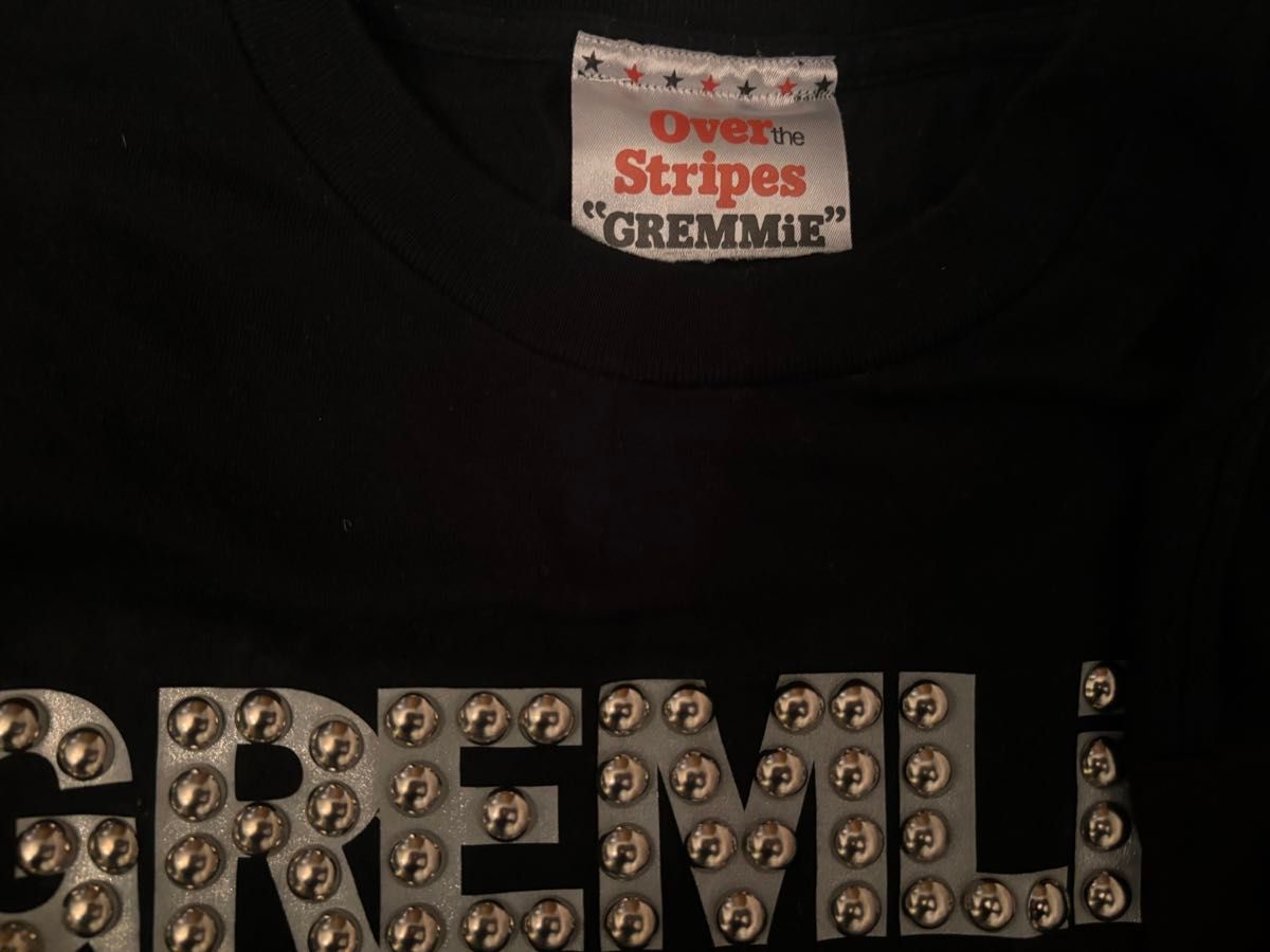 未使用品・限定製作30枚・OVER THE STRiPES オーバーザストライプスGREMMiE（グレムリン）ハンドメイドTシャツ