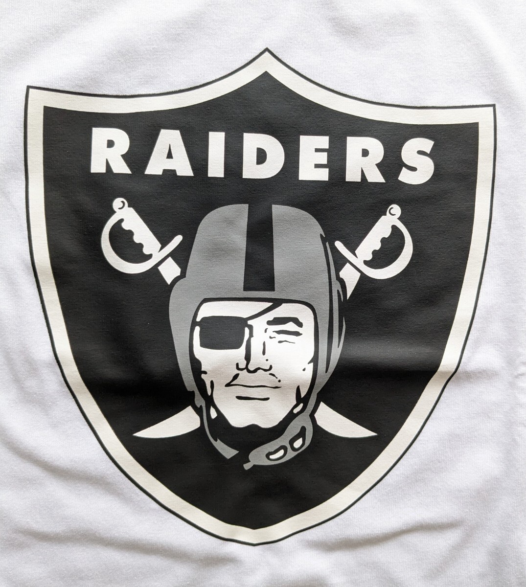 新品 RAIDERS Tシャツ 未使用 レイダース NFL オフィシャルグッズ ホワイト 白 Lサイズの画像1