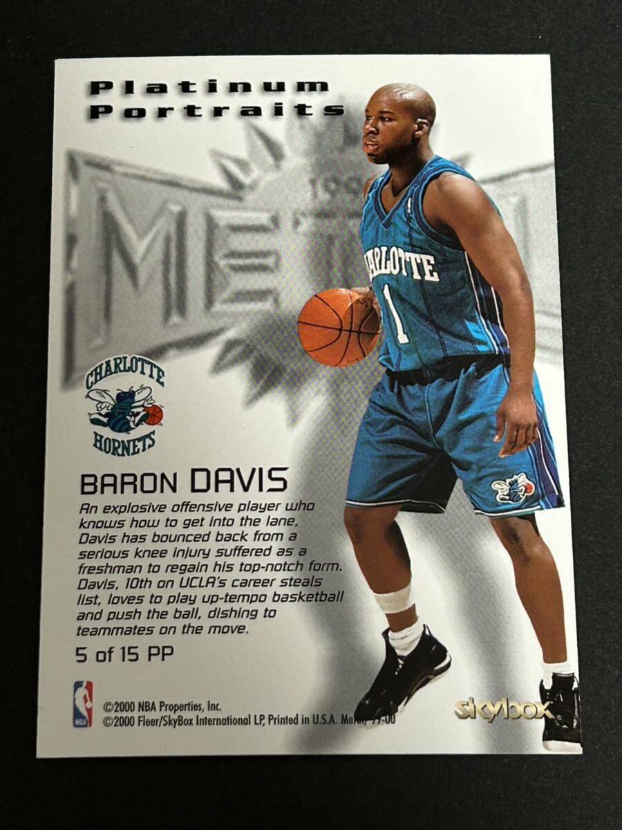 NBA 99-00 METAL PLATINUM PORTRAITS #5PP Baron Davis _画像6