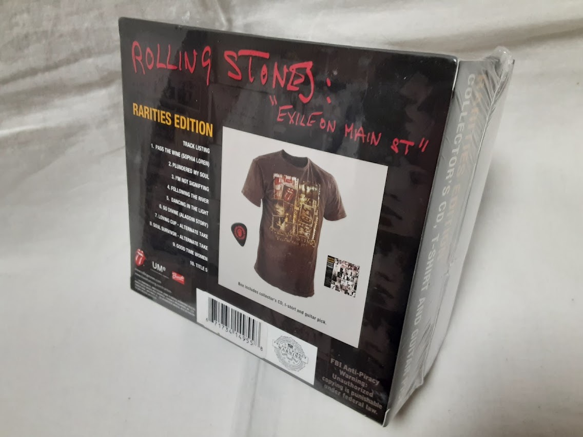 ROLLING STONES/ローリング・ストーンズ●EXILE ON MAIN ST 　RARITIES EDITION COLLECTOR'S CD, T-SHIRT AND GUITAR PICK　未開封品_画像5