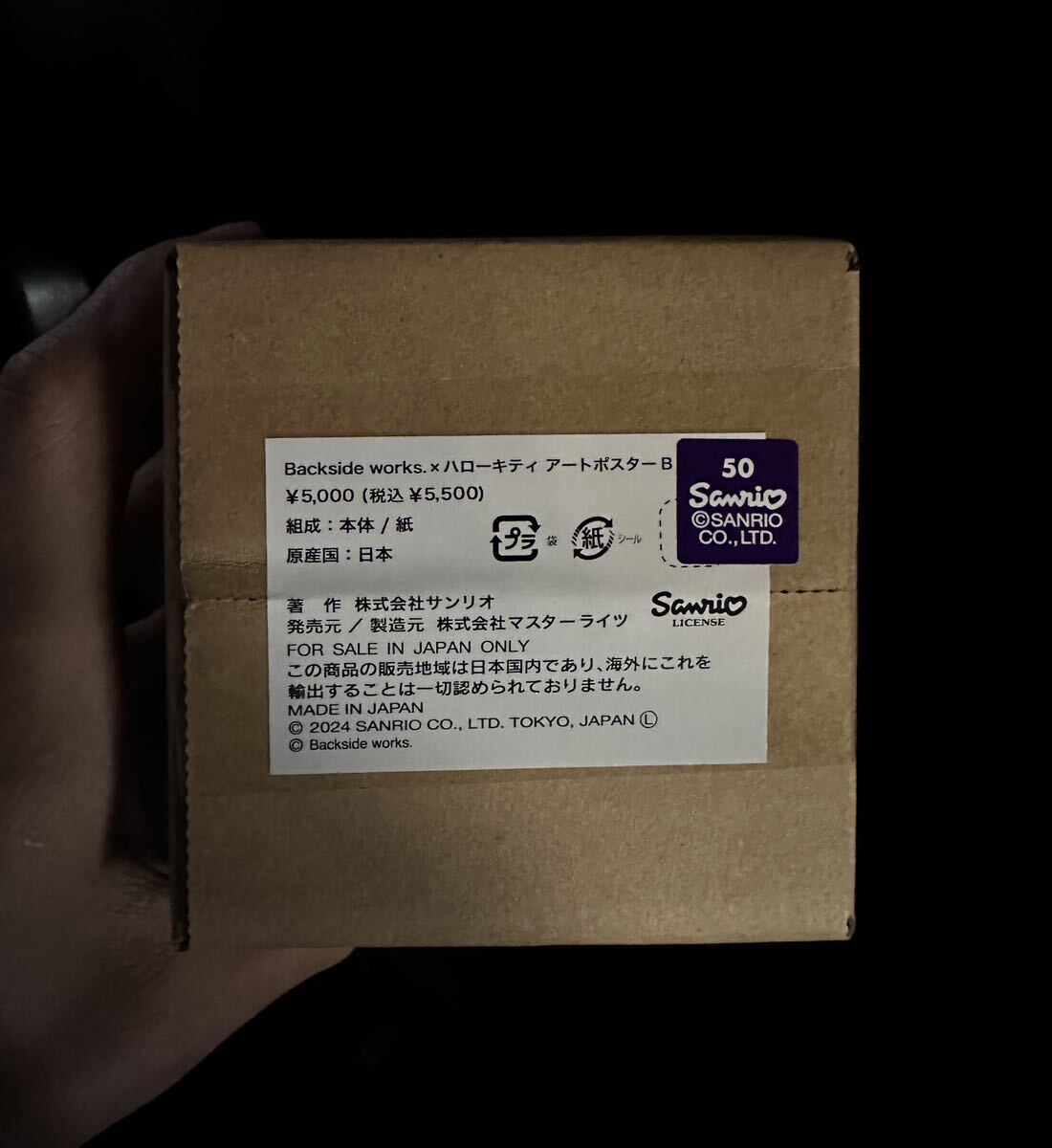 Backside works × ハローキティ アートポスターB バックサイド Backside works × ハローキティ アートポスターB バックサイド