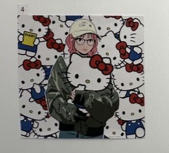Backside works × ハローキティ アートポスターB バックサイド Backside works × ハローキティ アートポスターB バックサイド