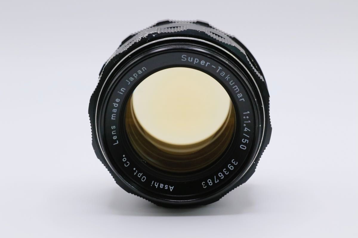 ペンタックス スーパータクマー 50mm F1.4 M42 メタルフード付 ペンタックス スーパータクマー 50mm F1.4 M42 メタルフード付