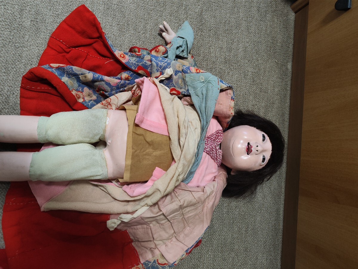 市松人形　抱き人形　60cm　アンティーク_画像7