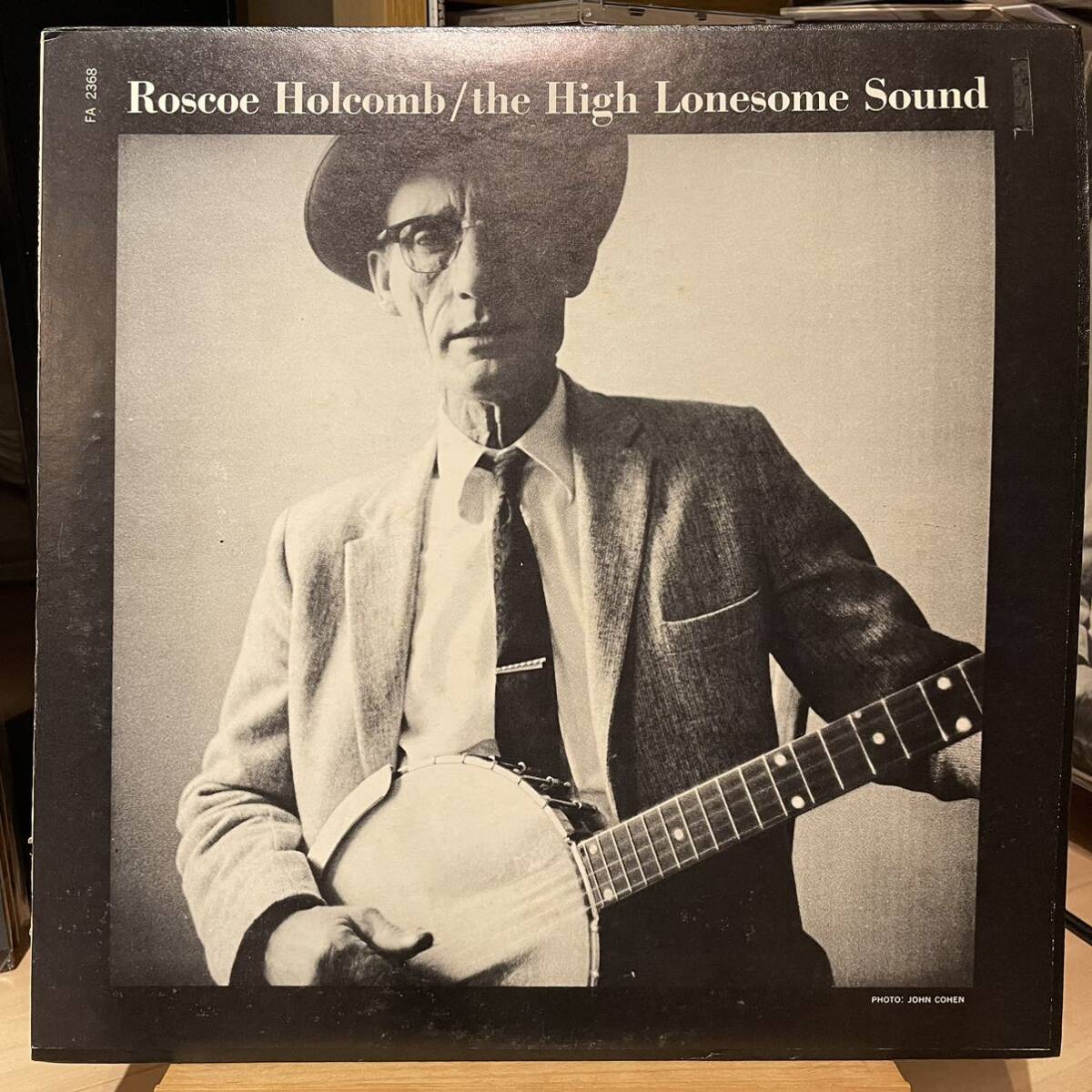 【US盤Folkwaysレア】Roscoe Holcomb The High Lonesome Sound (1965) FA 2368 Appalachian mountain music booklet付属の画像1