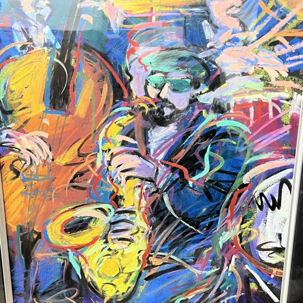 油彩画 ジェームス・タルマージ 『バーボンストリートブルース Ⅱ』 肉筆原画 1点物 Talmadge 作品保証書付 アメリカ・ポップアートの画像1