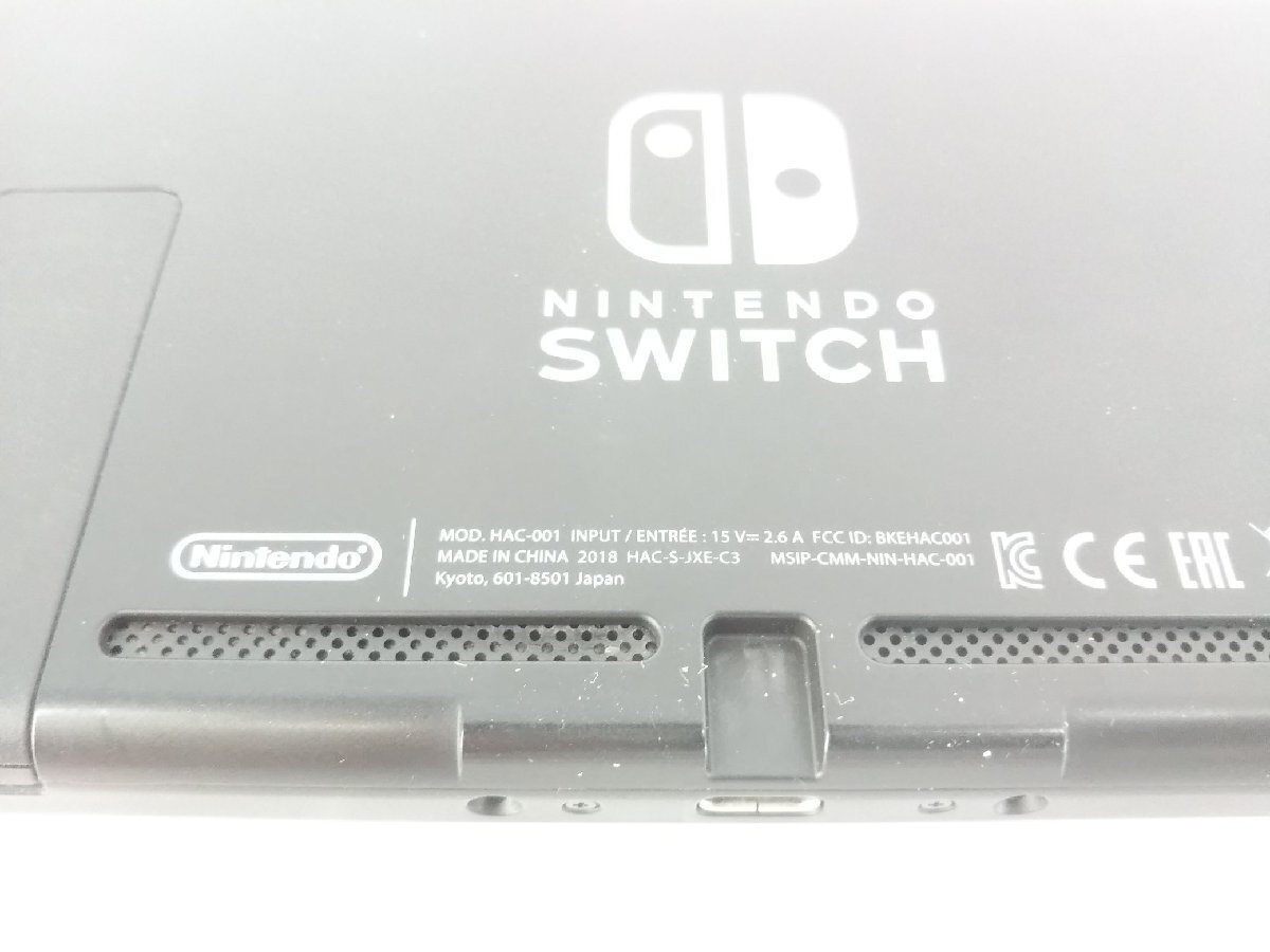 任天堂 Nintendo Switch 初期型 箱無し本体のみ Joy-Con(L) ネオンブルー/(R) ネオンレッド 充電器付属_画像8