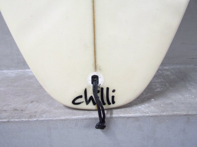 chilli チリ サーフボード 6’0ft 18 1/8ft 2 3/16ft トライオンフィン ショートボード 中古品 ◆4405_画像5