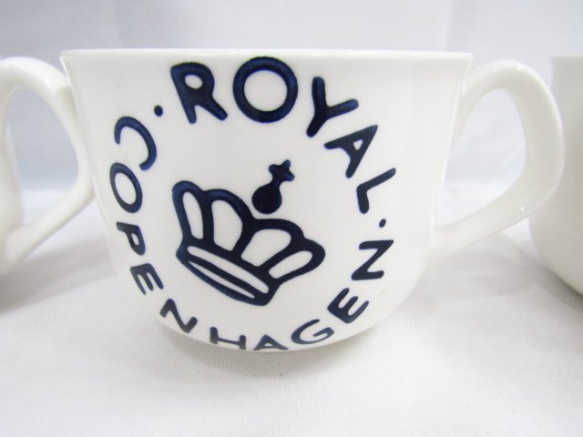 未使用 廃盤 ROYAL COPENHAGEN ロイヤルコペンハーゲン スープカップ ニューシグネチャー 4点セット ■4519の画像4