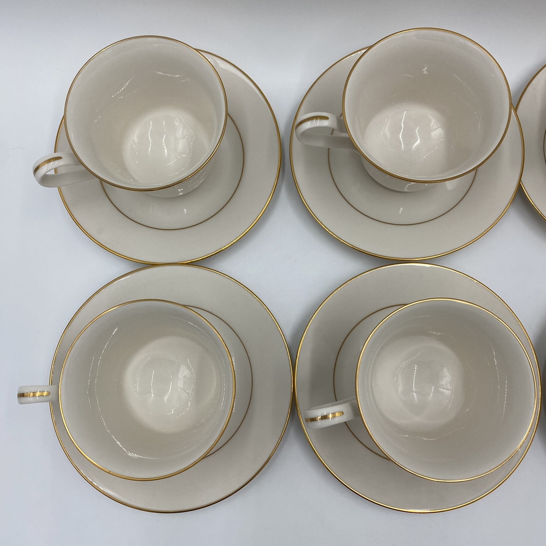 ko0328/02/57 1円～ 6客セット Noritake オールド ノリタケ レトロ カップ & ソーサー ニットーロイヤル アイボリー Nittoroyal Ivory RCの画像3