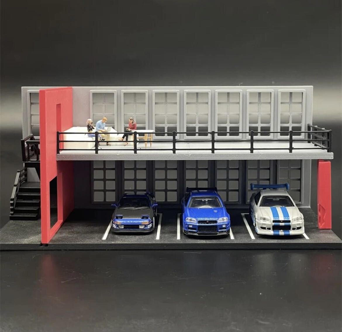 1/64スケール ミニチュアシーンモデル,車のディスプレイ,ショールームのシーンのレイアウト - 乗用車 1/64スケール ミニチュアシーンモデル,車のディスプレイ,ショールームのシーンのレイアウト - 乗用車