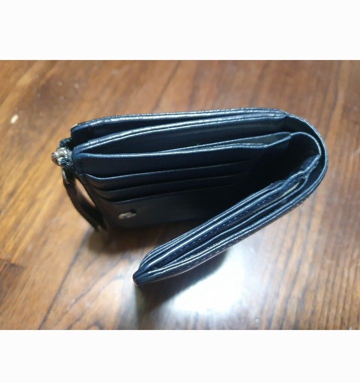 マーガレットハウエル　アイデア　MARGARET HAWELL idea  2つ折り財布  ネイビー　NAVY