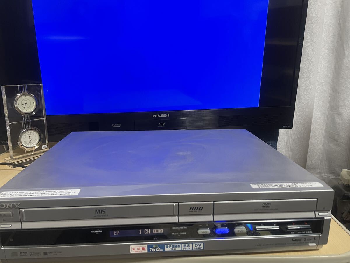 SONY VHSビデオ一体型DVDレコーダー RDR-VH83 通電確認のみ の画像1