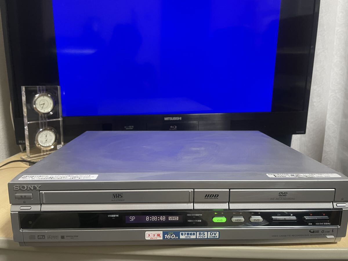 SONY VHSビデオ一体型DVDレコーダー RDR-VH83 通電確認のみ の画像2
