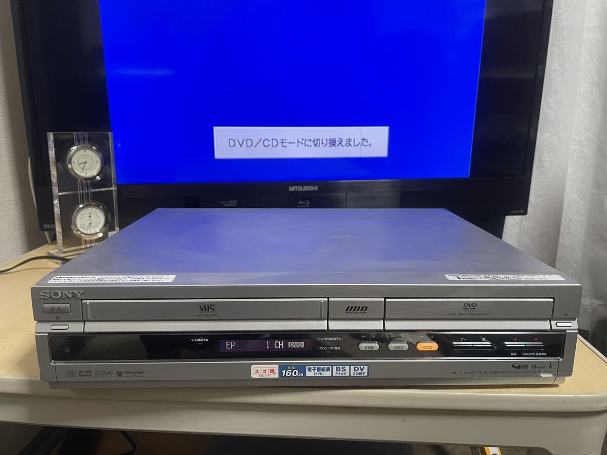 SONY VHSビデオ一体型DVDレコーダー RDR-VH83 通電確認のみ の画像4