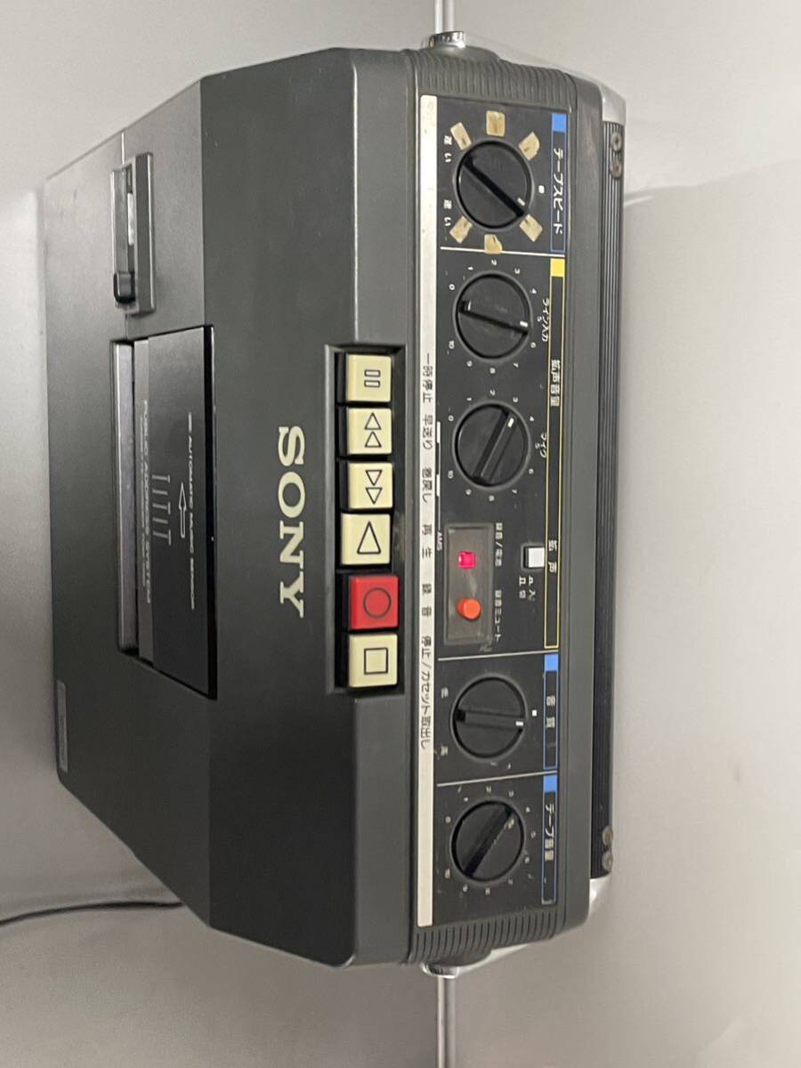 SONY ソニー ポータブルカセットレコーダー TCM-1390 拡声器 モノラルスピーカー カラオケ _画像4