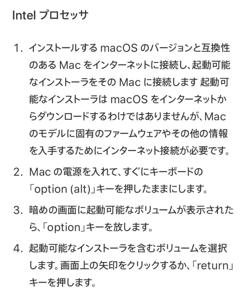 mac OS High Sierra 10.13.6 インストールUSBメモリ 起動ディスク インストーラー