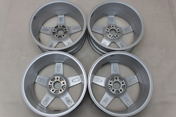 ベンツ用 ヤナセオリジナル ユーロフォルシュ 18インチ 7.5J +45 PCD 112 5穴 1台分 mercedes-benz Cクラス W205 S205 C205 中古_画像6