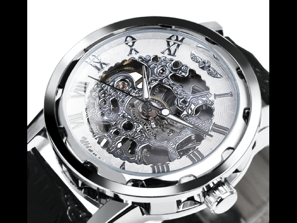 39-6■新品■スケルトン腕時計(WINER) 高級 最新モデル orient star ラウンド自動巻き メンズ アンティーク ビンテージ_画像1
