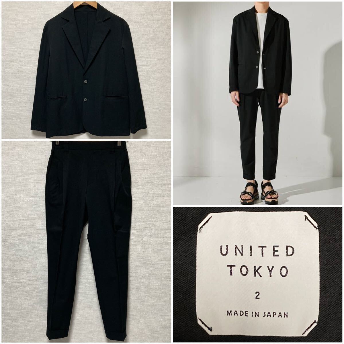 UNITED TOKYO Cool dods セットアップ サマースーツ 美品 テーラード