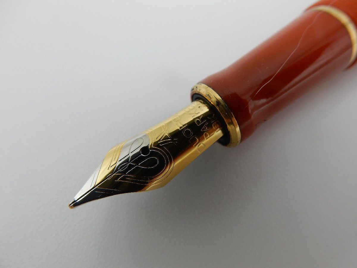 PARKER パーカー Duofold デュオフォールド ビッグレッド インターナショナル 万年筆 18Kペン先 M 1_画像4