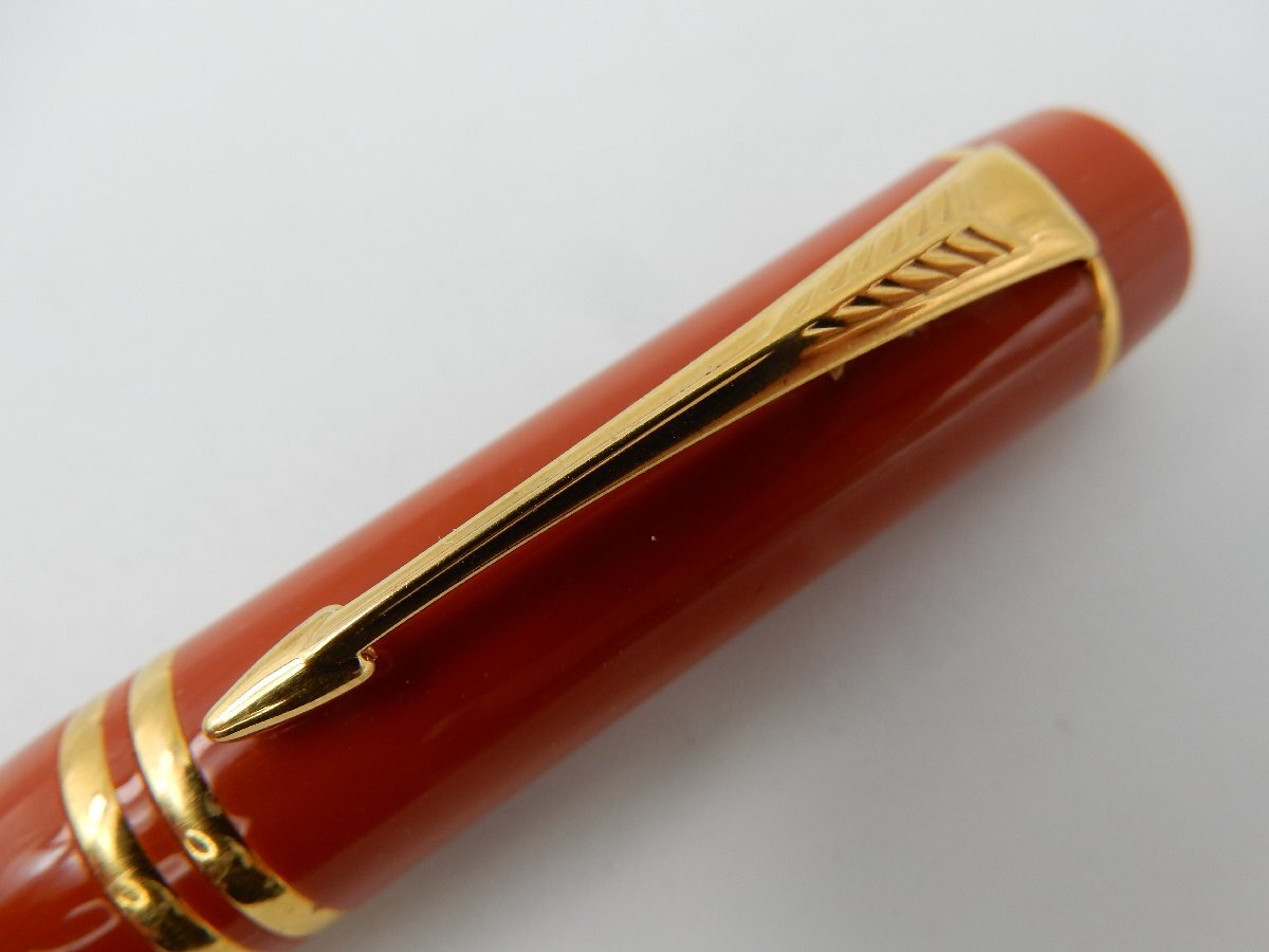 PARKER パーカー Duofold デュオフォールド ビッグレッド インターナショナル 万年筆 18Kペン先 M 1_画像9