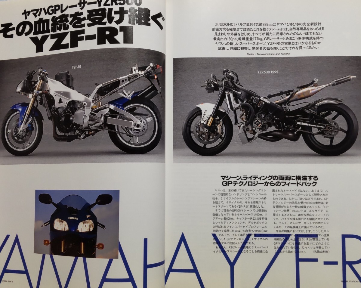 2冊 YZF-R1 掲載2誌 Bikers Station No.127／RIDERS CLUB No.369_画像2