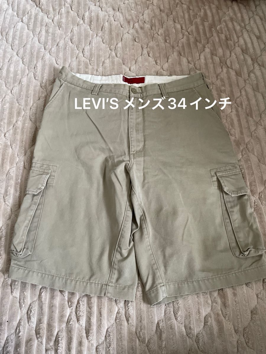 LEVI’S デニム カーゴハーフパンツ メンズ 34インチ
