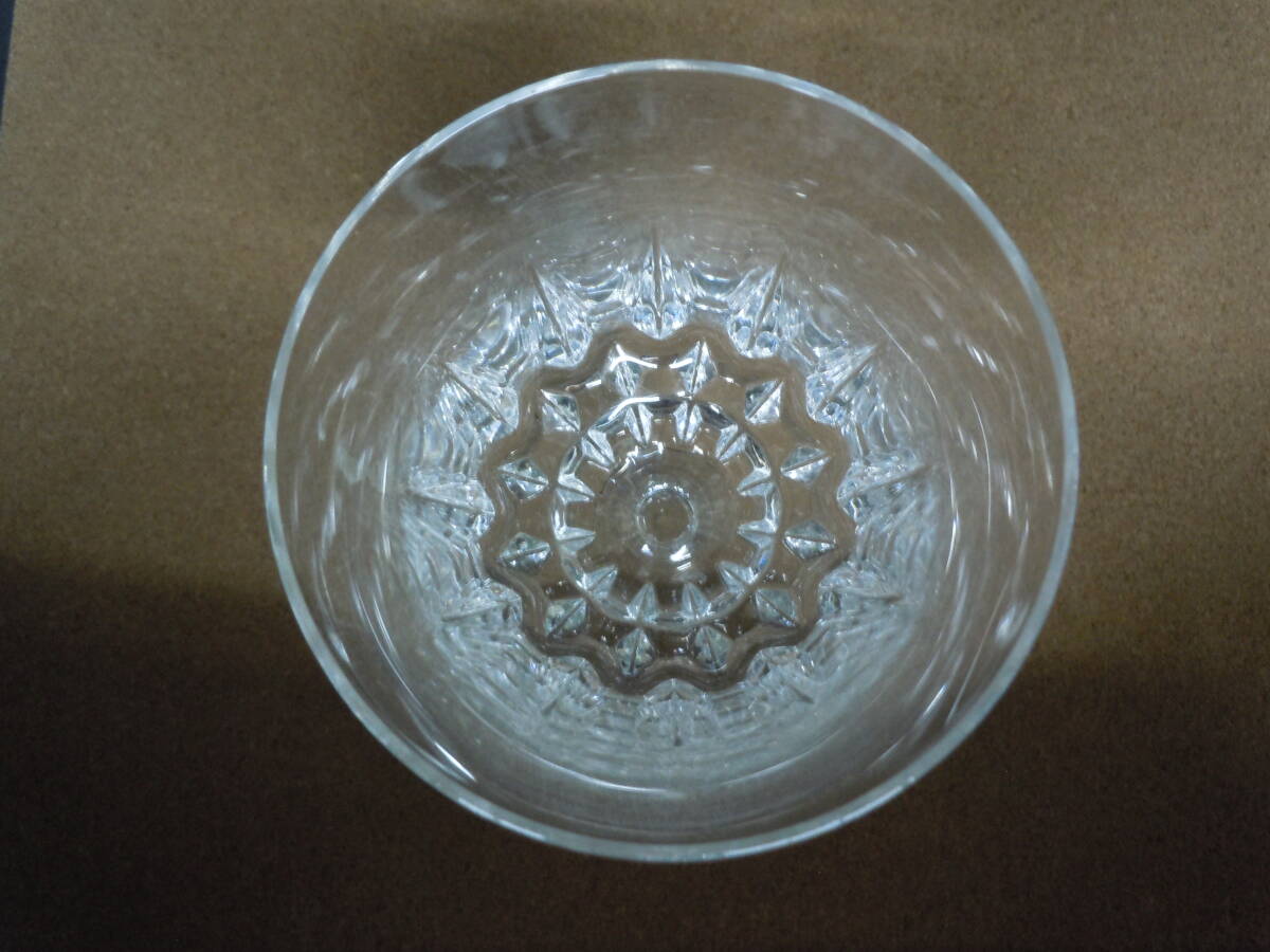 ◆ワイングラス ペア CRISTAL PAIR WINE GLASS 直径7.3ｃｍ×高さ14.3ｃｍ※現状品■６０の画像6