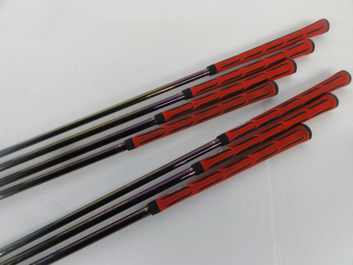 ♪ Daiwa ダイワ OVER SIZE G-3 BROUGHAM メンズアイアン 7本組 4-9.F / ROYAL Brougham Lite FLEX:R ※現状品　■１６０_画像6