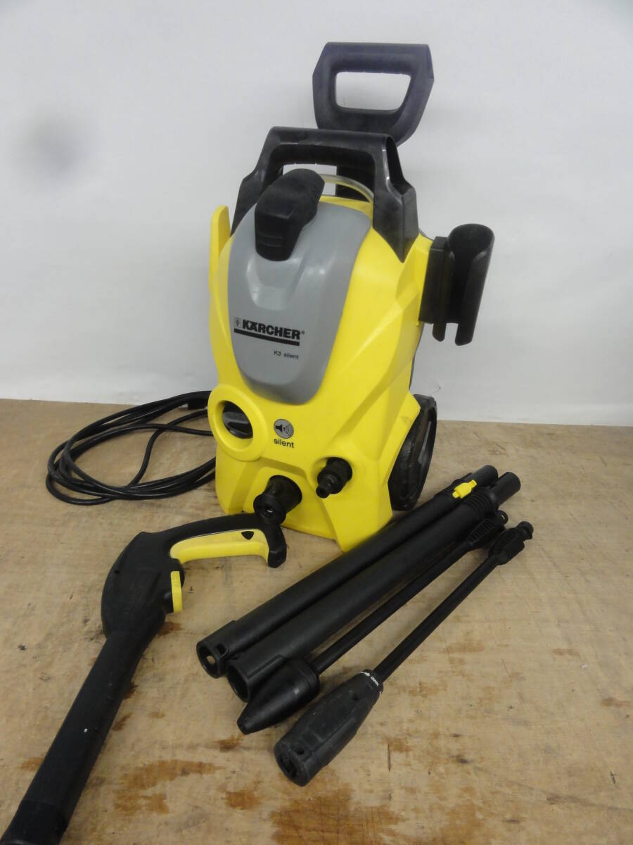 !KARCHER Karcher high pressure washer K3 SILENT silent electrification verification * junk #140