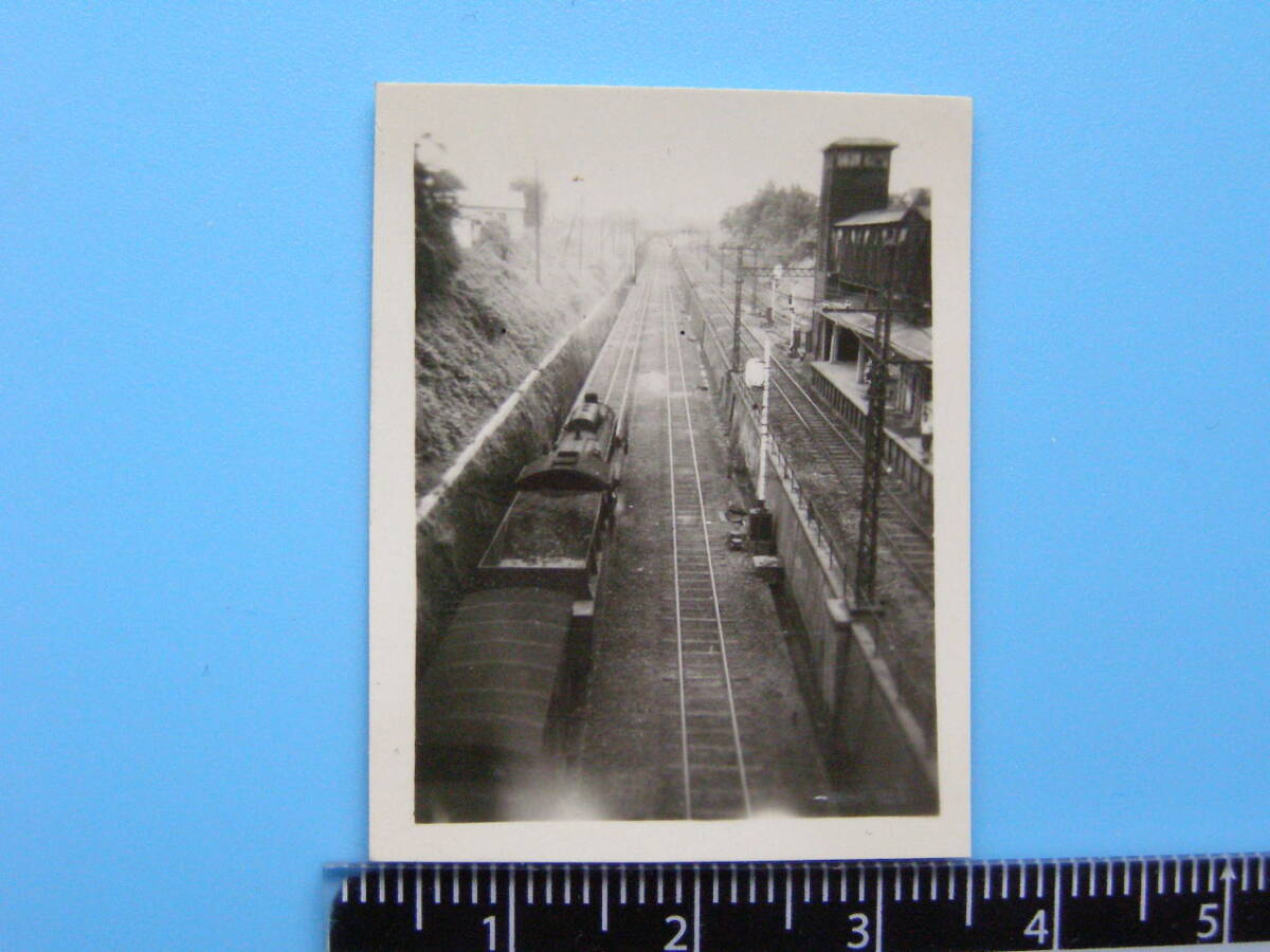 (J52)251 写真 古写真 電車 鉄道 鉄道写真 蒸気機関車 昭和25年頃_画像1
