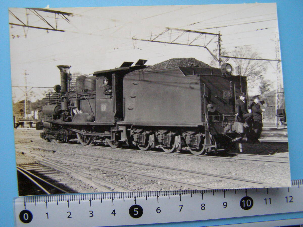 (J52)425 写真 古写真 電車 鉄道 鉄道写真 東武 東武鉄道 蒸気機関車 68号 SL_画像1