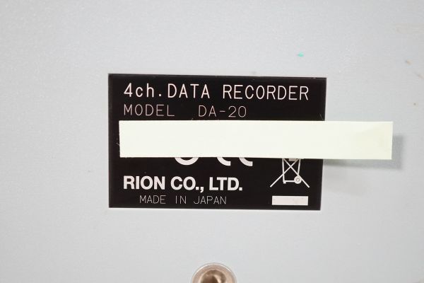 [NZ][C4028960] RION リオン DA-20 4chデータレコーダ DATA RECORDERの画像9