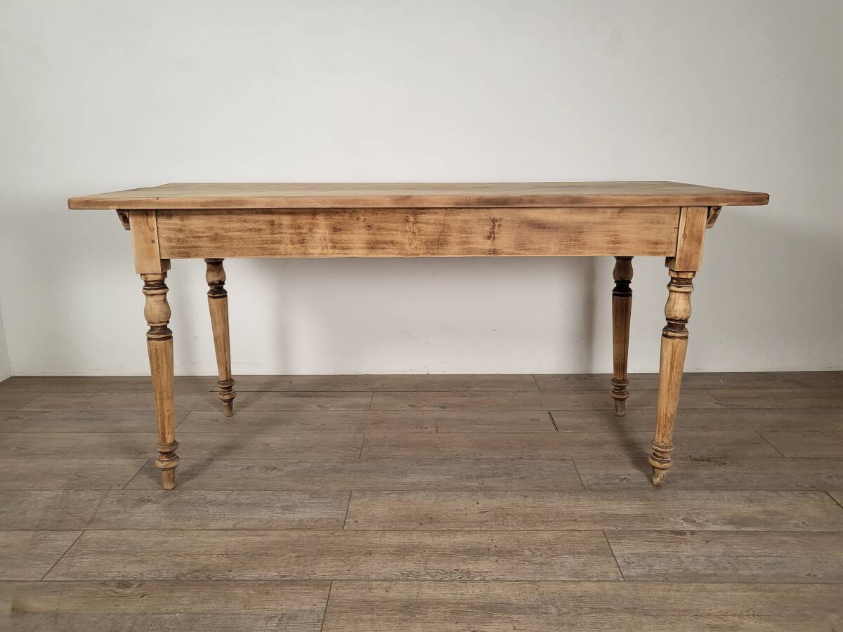 フランス アンティーク 　オーク材テーブル　シンプルな家具　おしゃれなテーブル　ショップデイスプレイ　カフェテーブル_画像1