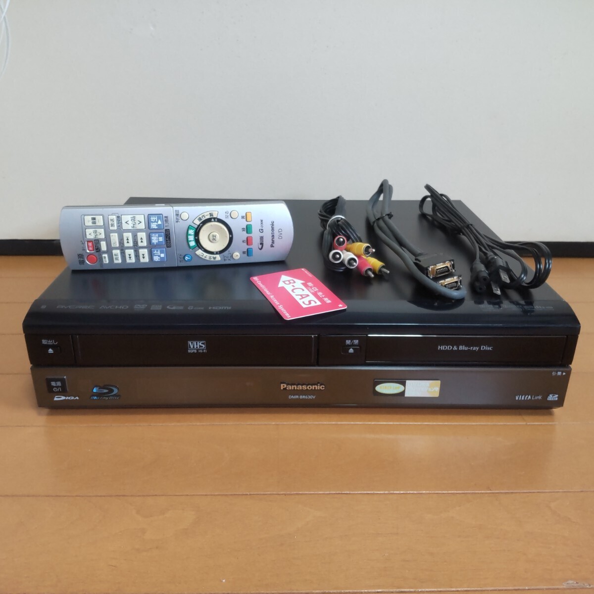 パナソニックDIGA VHS一体型ブルーレイレコーダー DMR―BR630V 320GB→500GB 訳あり_画像1