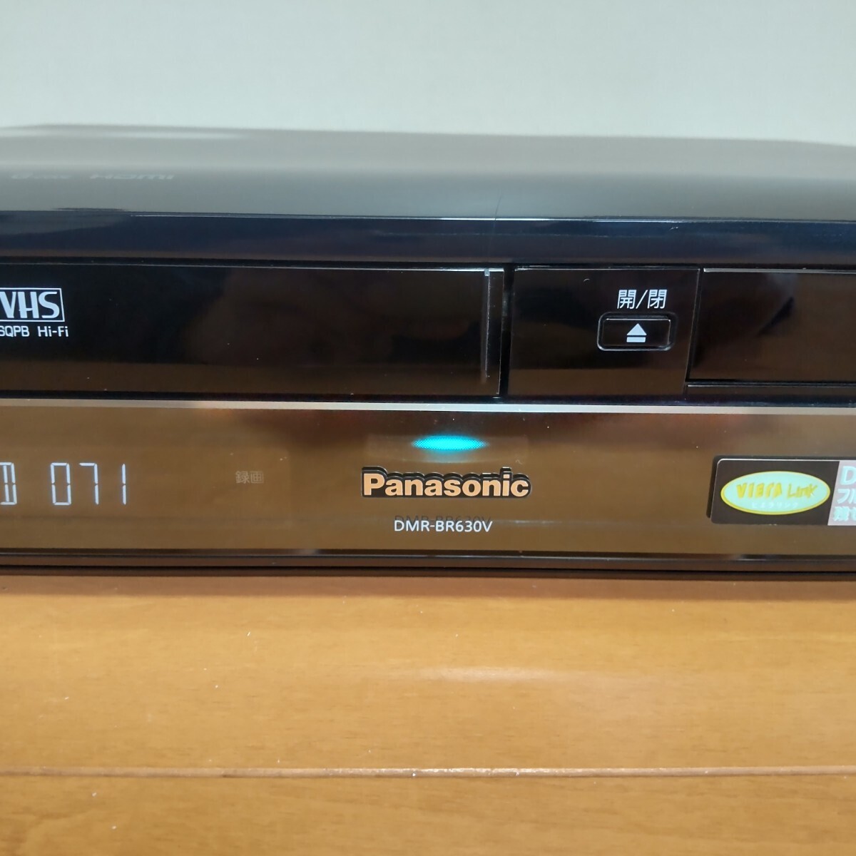 パナソニックDIGA VHS一体型ブルーレイレコーダー DMR―BR630V 320GB→500GB 訳あり_画像2