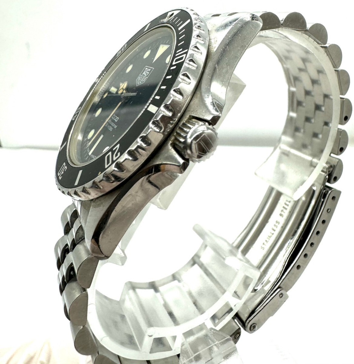 稼働品 TAG HEUER タグホイヤー 980.013N プロフェッショナル 1000シリーズ 200m QZ クォーツ デイト メンズ 腕時計_画像2