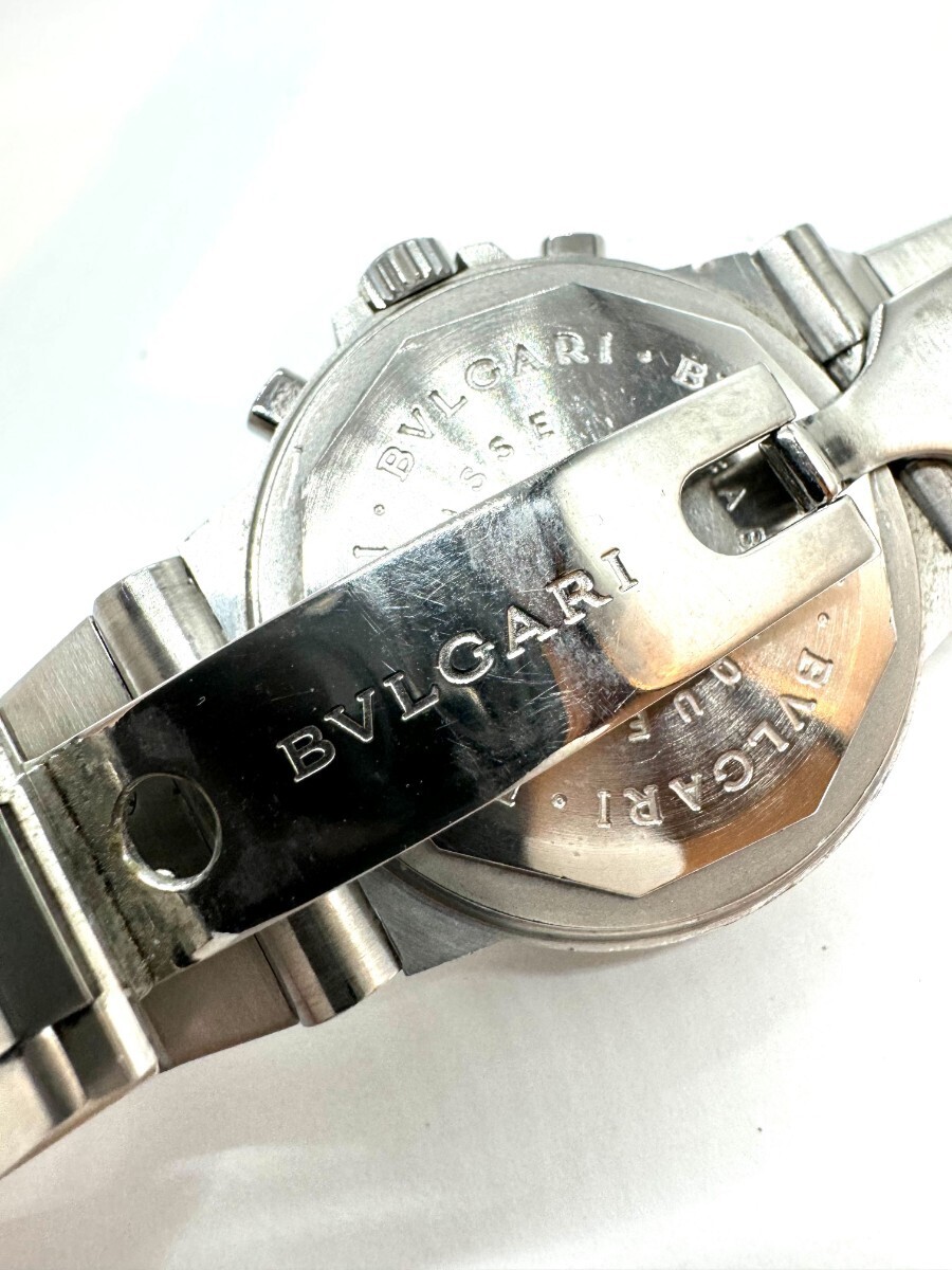 BVLGARI ブルガリ ディアゴノ スポーツ クロノグラフ CH35S デイト 黒 ブラック メンズ 自動巻き の画像8