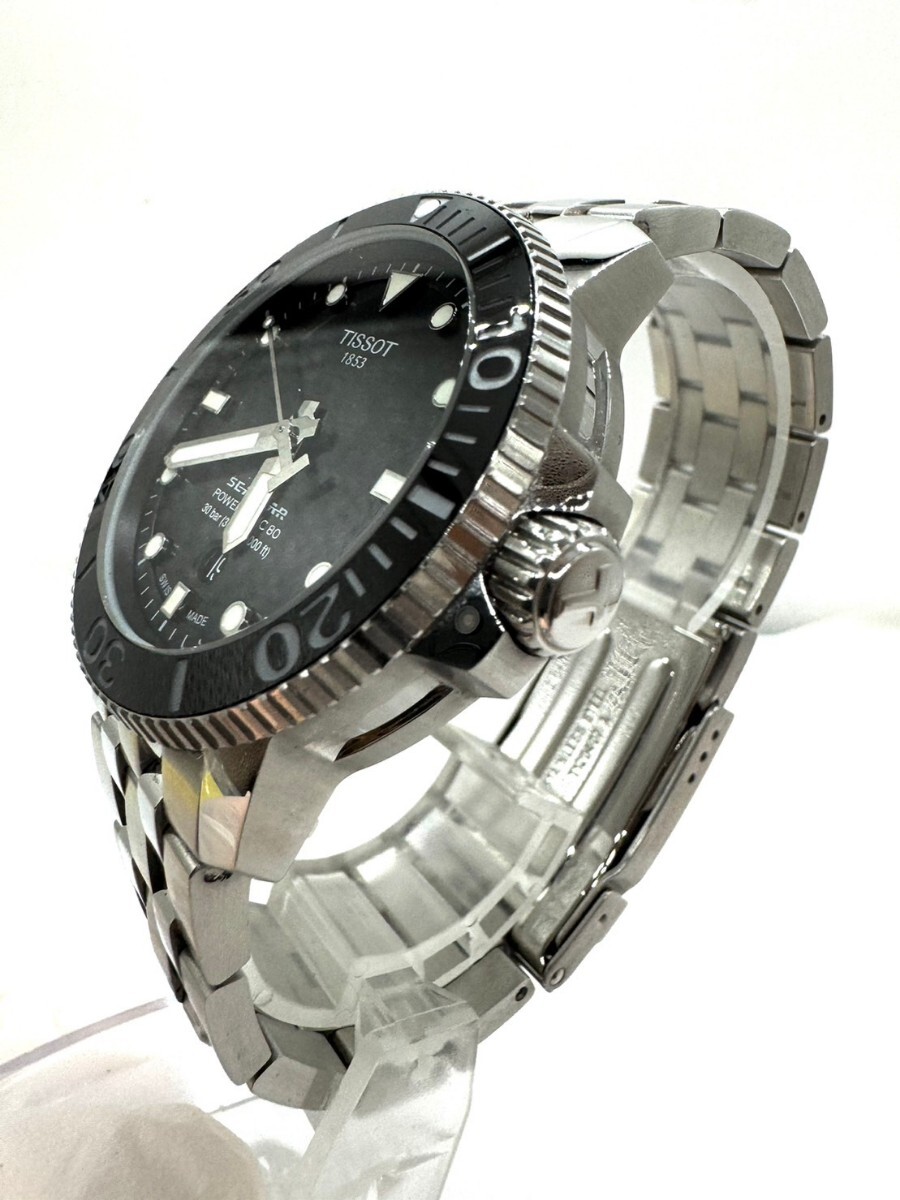 ティソ TISSOT T120407A 動作品　シースター　1000 デイト 自動巻き_画像2