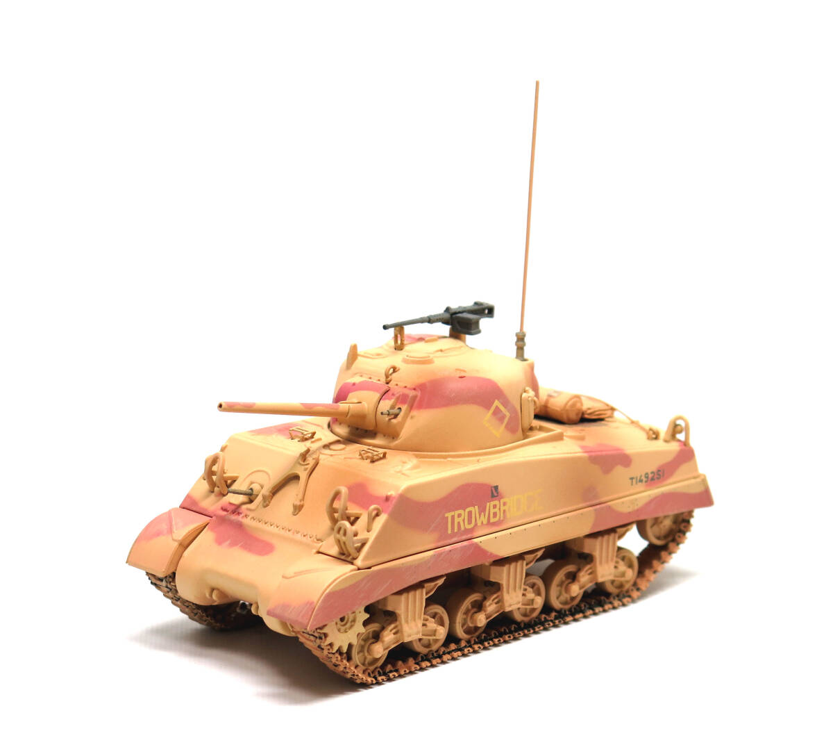 コーギー 1/50 M4A2 シャーマン戦車 イギリス陸軍 第９ウィルトシャー・ヨーマンリー機甲旅団 TROWBRIDGE １９４３年 シリア