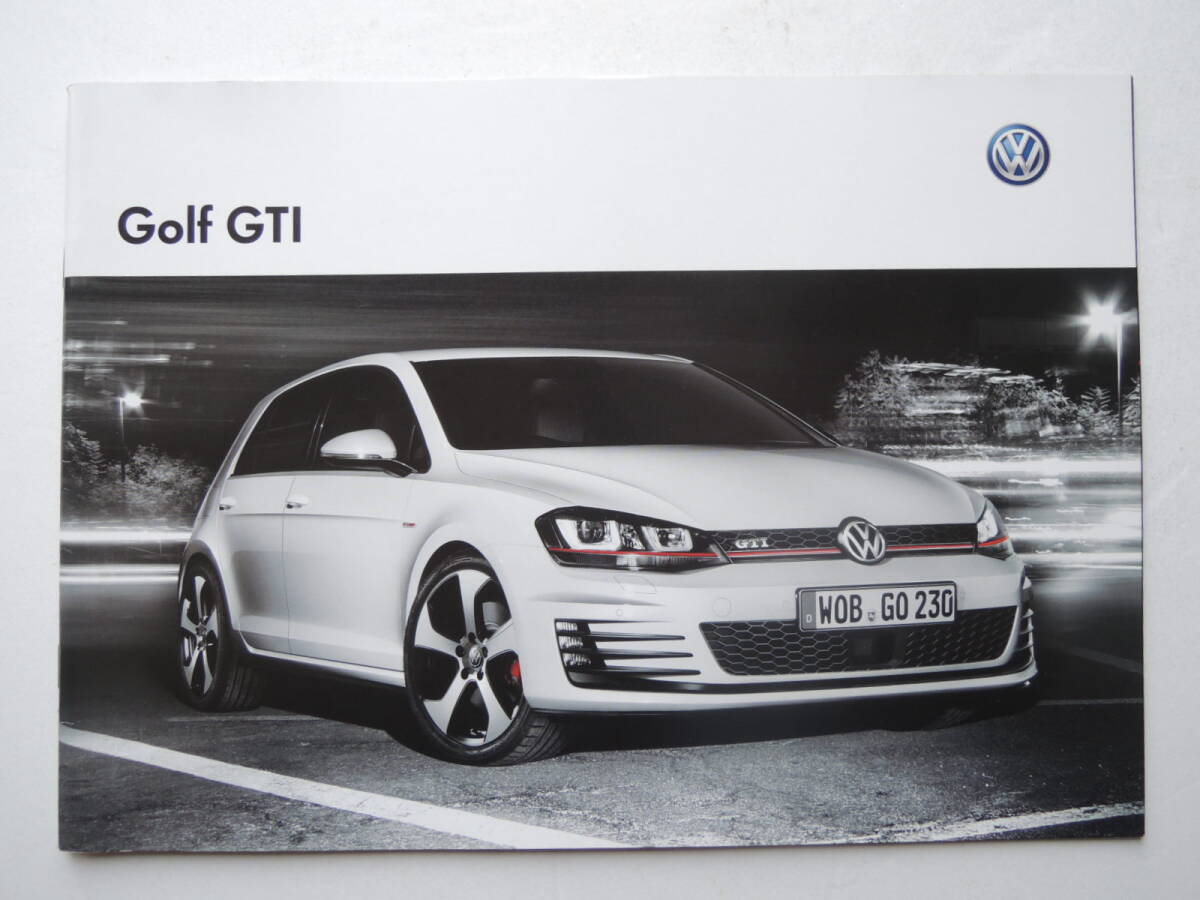 【カタログのみ】 VW ゴルフ GTI 専用カタログ 7代目 ゴルフVII 5G型 2014年 厚口26P フォルクスワーゲン カタログ 日本語版 ★美品_画像1