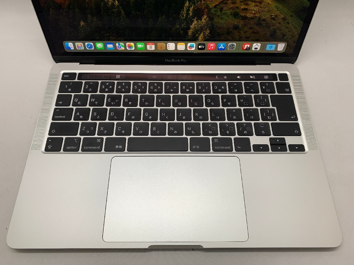 １円スタート！！ Apple MacBook Pro A2251 (13-inch, 2020, Four Thunderbolt 3 ports) シルバー [Nmc]_テカリ