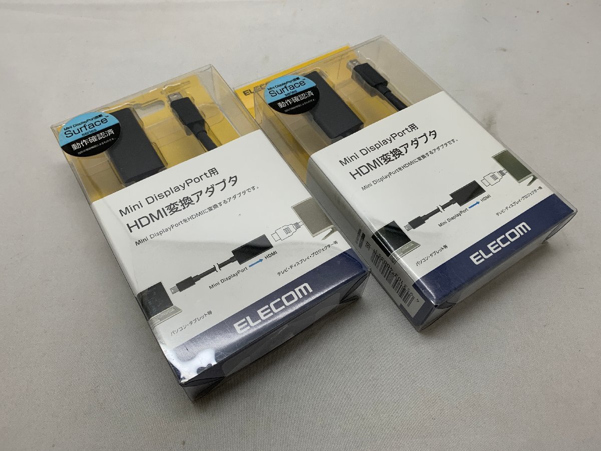 ELECOM Mini DisplayPort用 HDMI変換アダプタ AD-MDPHDMIBK 2個セット [Etc]_画像1