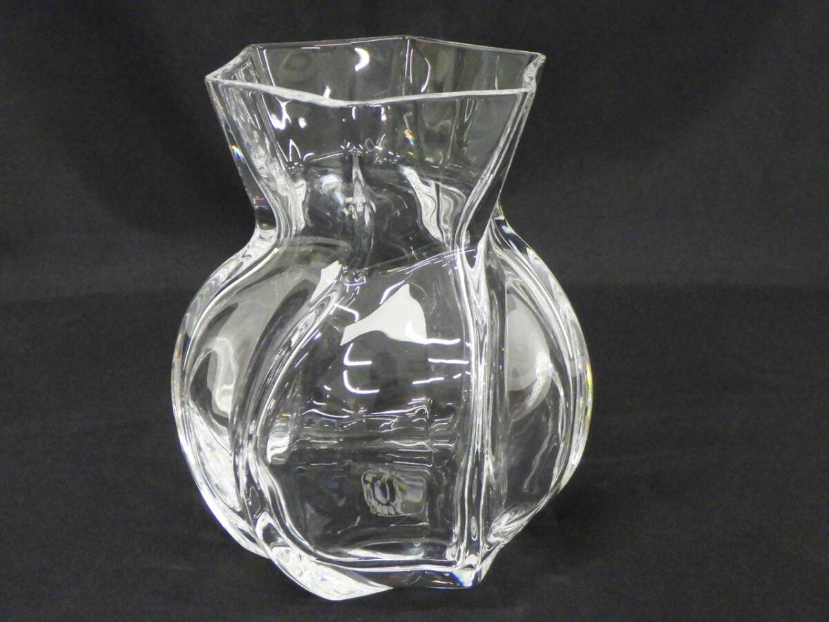 01 00-000000-98 [Y] (0322-9) [ прекрасный товар ] Baccarat baccarat ko low yu ваза цветок основа crystal ваза для цветов с коробкой ..00