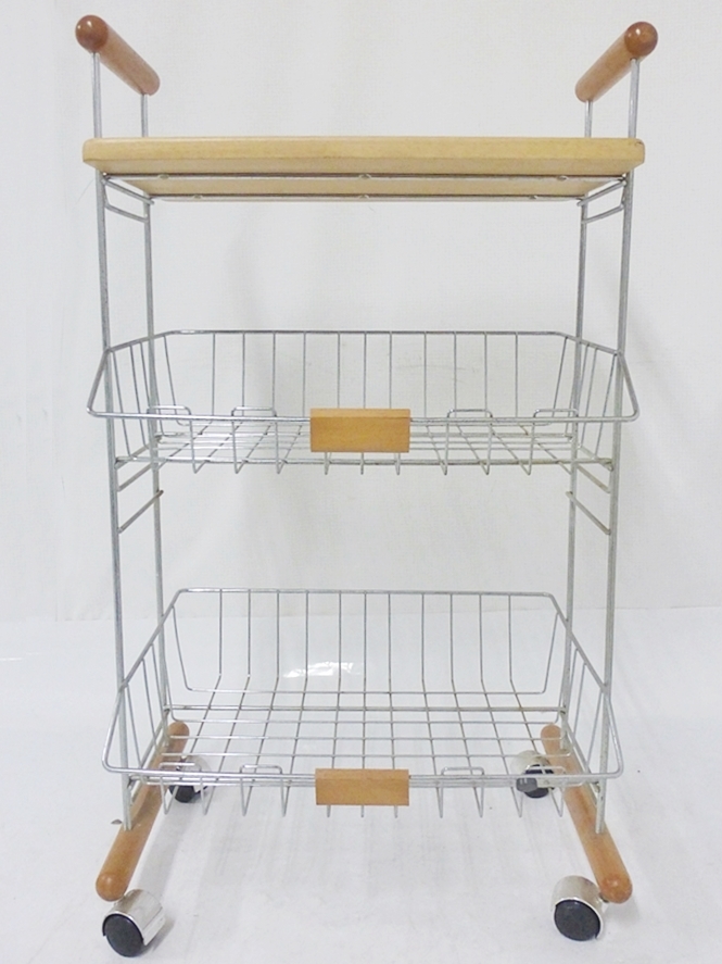 10 00-000000-99 * direct pickup limitation * wooden grip attaching metal rack movement type caster legs attaching height approximately 83cm( handle contains ) approximately 45cm× approximately 30cm name 00