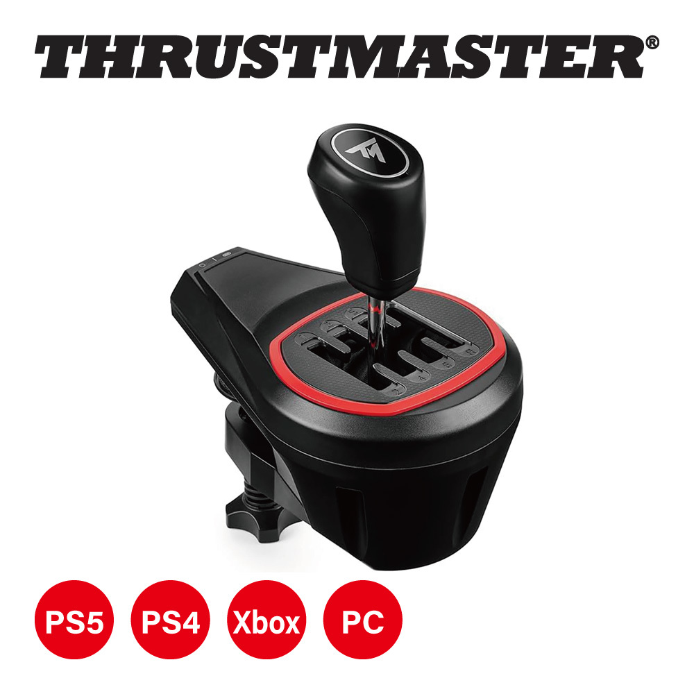 Thrustmaster TH8S Shifter Add-On レーシングシフター 8速対応 金属製レバー ギアボックス シフター コントローラー PS5/PS4/PC/Xbox 対応_画像1