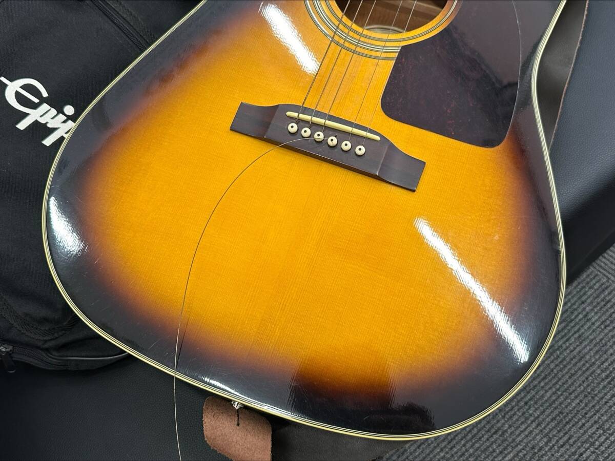 666★Epiphone エピフォン AJ15VS アコースティックギター 弦楽器 現状品 動作未確認★の画像3