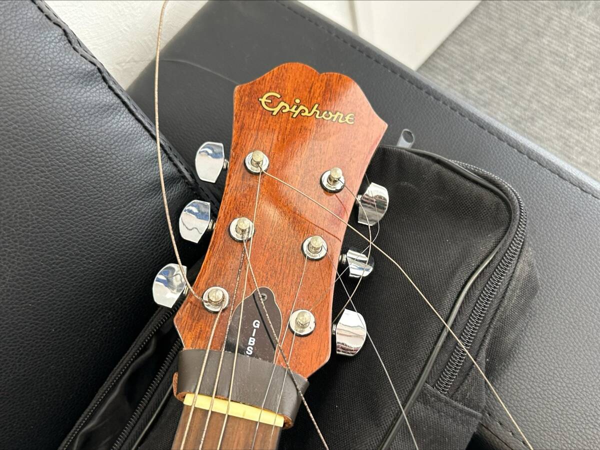 666★Epiphone エピフォン AJ15VS アコースティックギター 弦楽器 現状品 動作未確認★の画像6