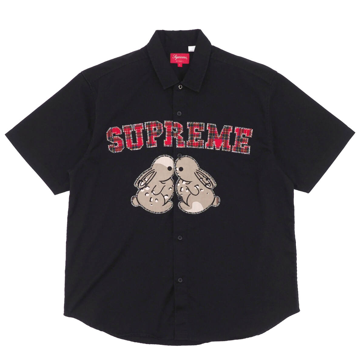 Supreme - Bunnies S/S Work Shirt 黒L シュプリーム - バニーズ ショートスリーブ ワーク シャツ 2023SS_画像1